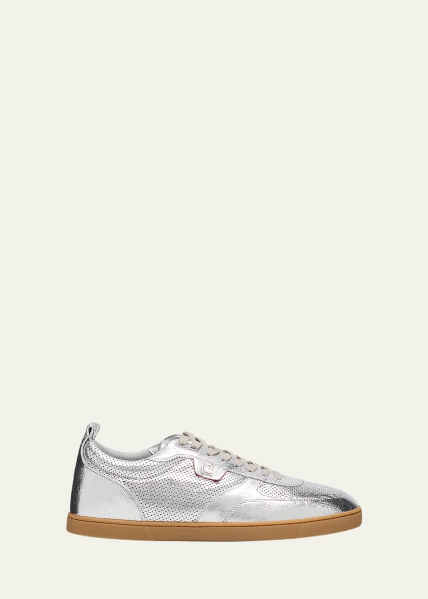 Christian Louboutin Men's Tutti Rui Perforated Low-Top Sneakers