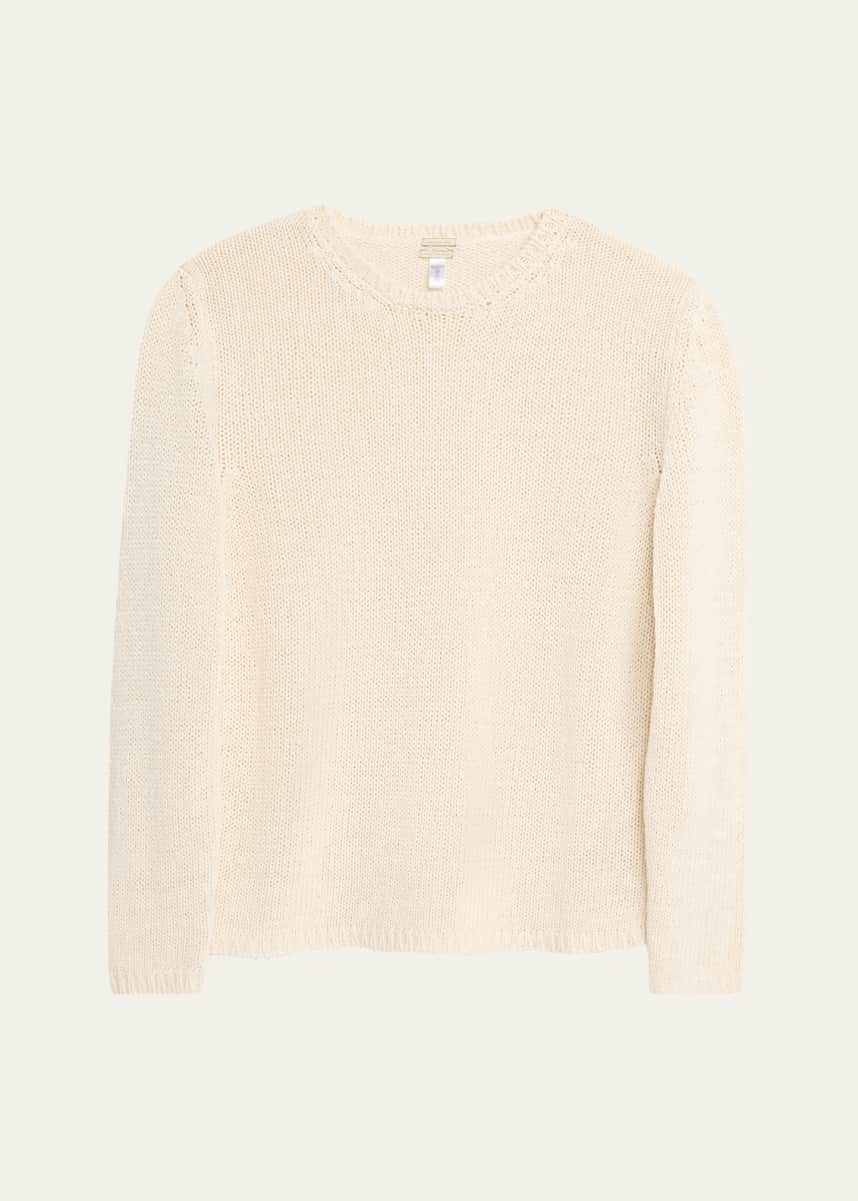 Massimo Alba Men's Nicolas Linen and Silk Knit Crewneck Sweater