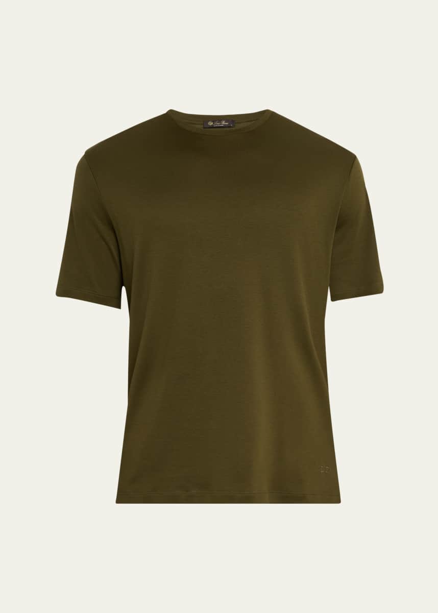 Loro Piana Men's Tremezzo Sea Island Cotton Crewneck T-Shirt