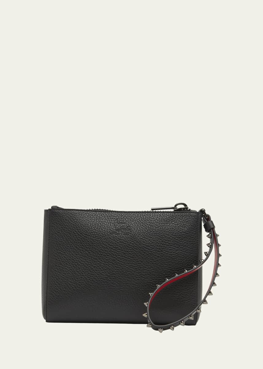 Christian Louboutin Cabata Mini Pouch Wristlet in Leather