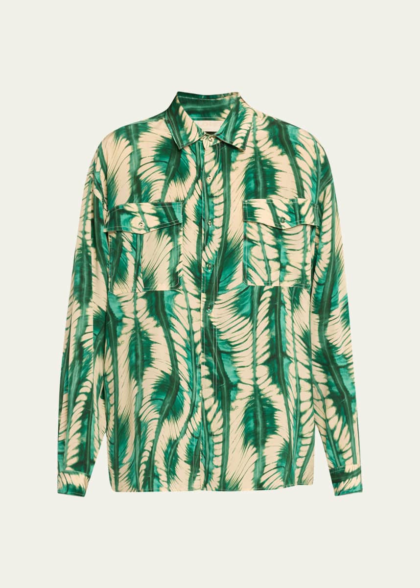 Ulla Johnson Soren Long-Sleeve Silk Shirt