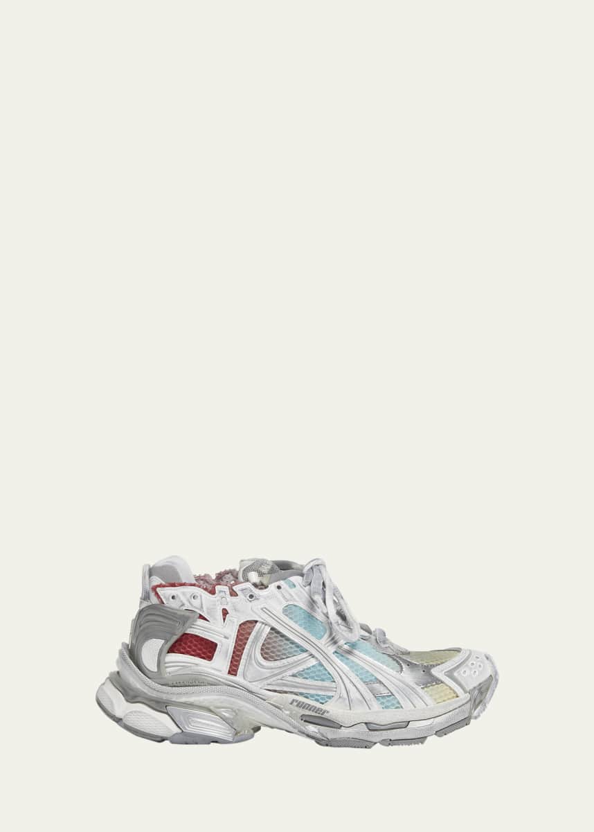 Balenciaga Runner Multicolor Worn-Out Chunky Sneakers