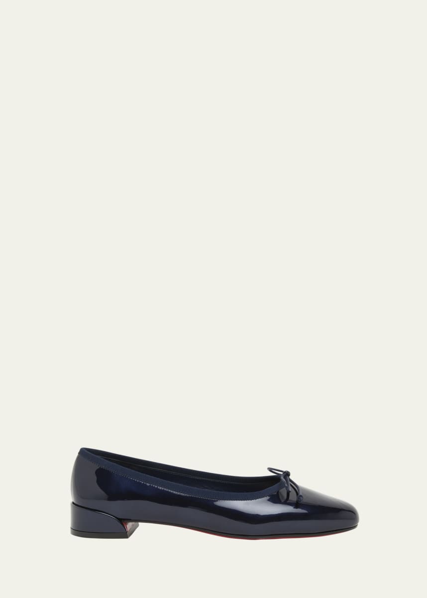 Christian Louboutin Sweetie Jane Patent Red Sole Ballerina Flats