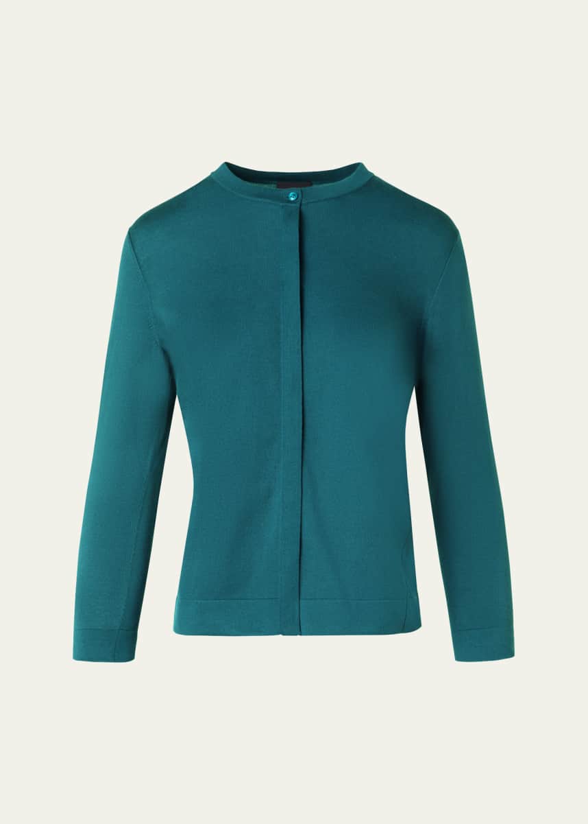 Akris Sea Island Cotton Cardigan