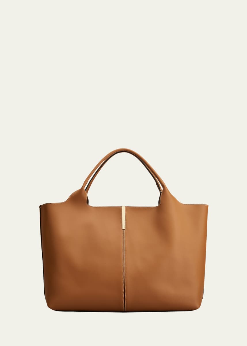 Tod's Calfskin Leather Shopping Top-Handle Bag