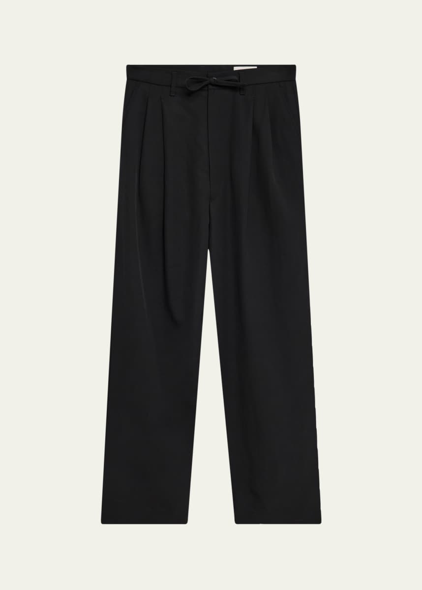 LEMAIRE Men's Drawstring Pleated Pants