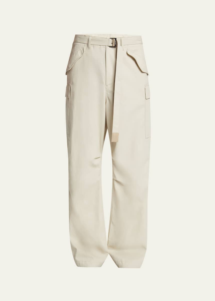 SACAI Men's Twill Multi-Pocket Cargo Pants