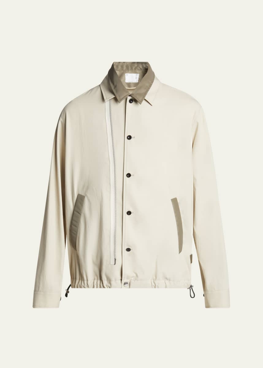 SACAI Men's Twill Jacket with Insert