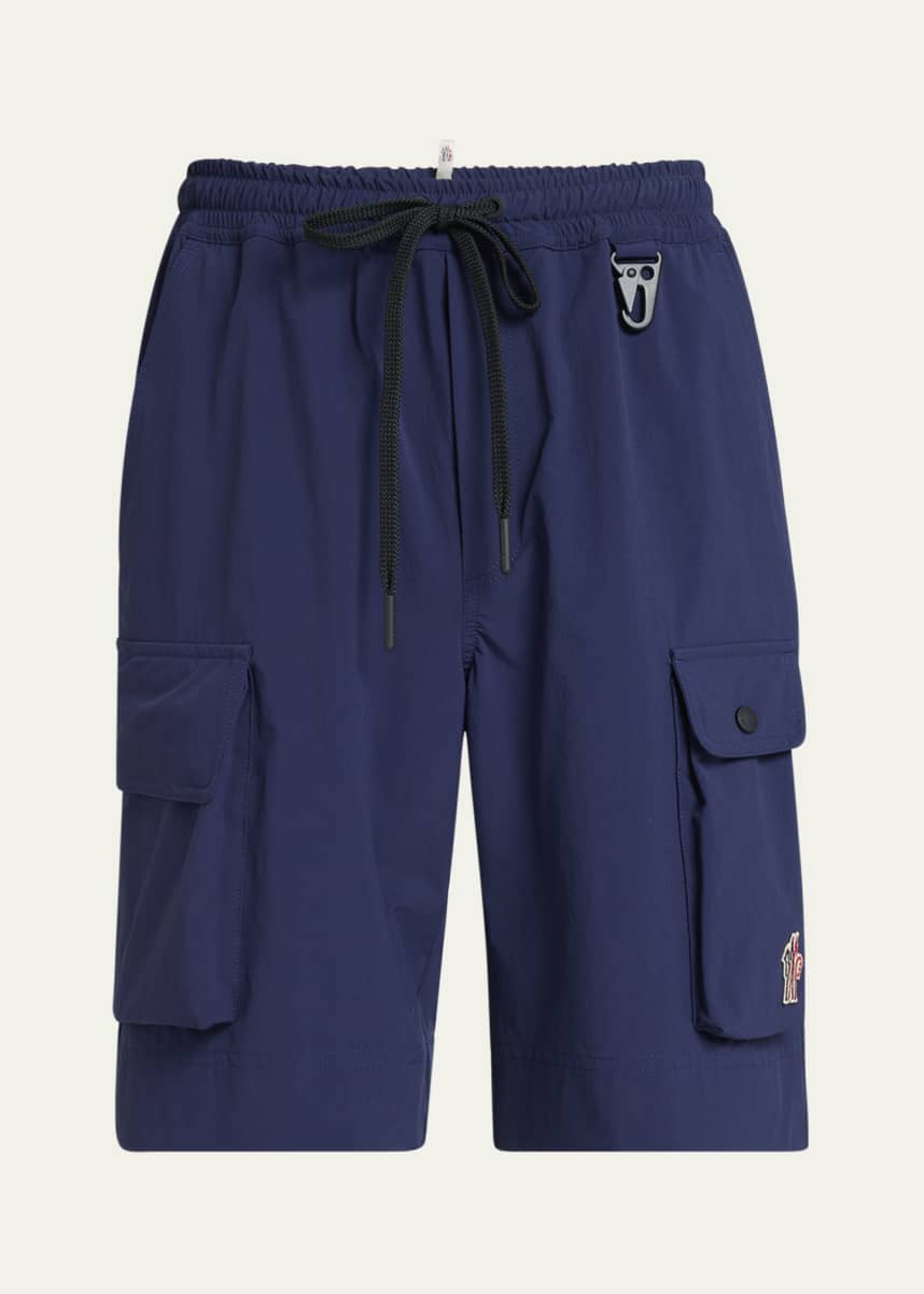 Moncler Grenoble Men's Poplin Cargo Shorts