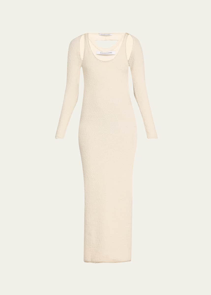 Aisling Camps Pebble Cutout Merino Wool Dress