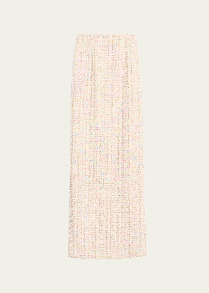 Sergio Hudson Tweed Maxi Skirt