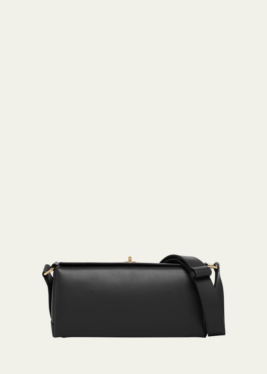Plan C Folded Leather Shoulder Bag