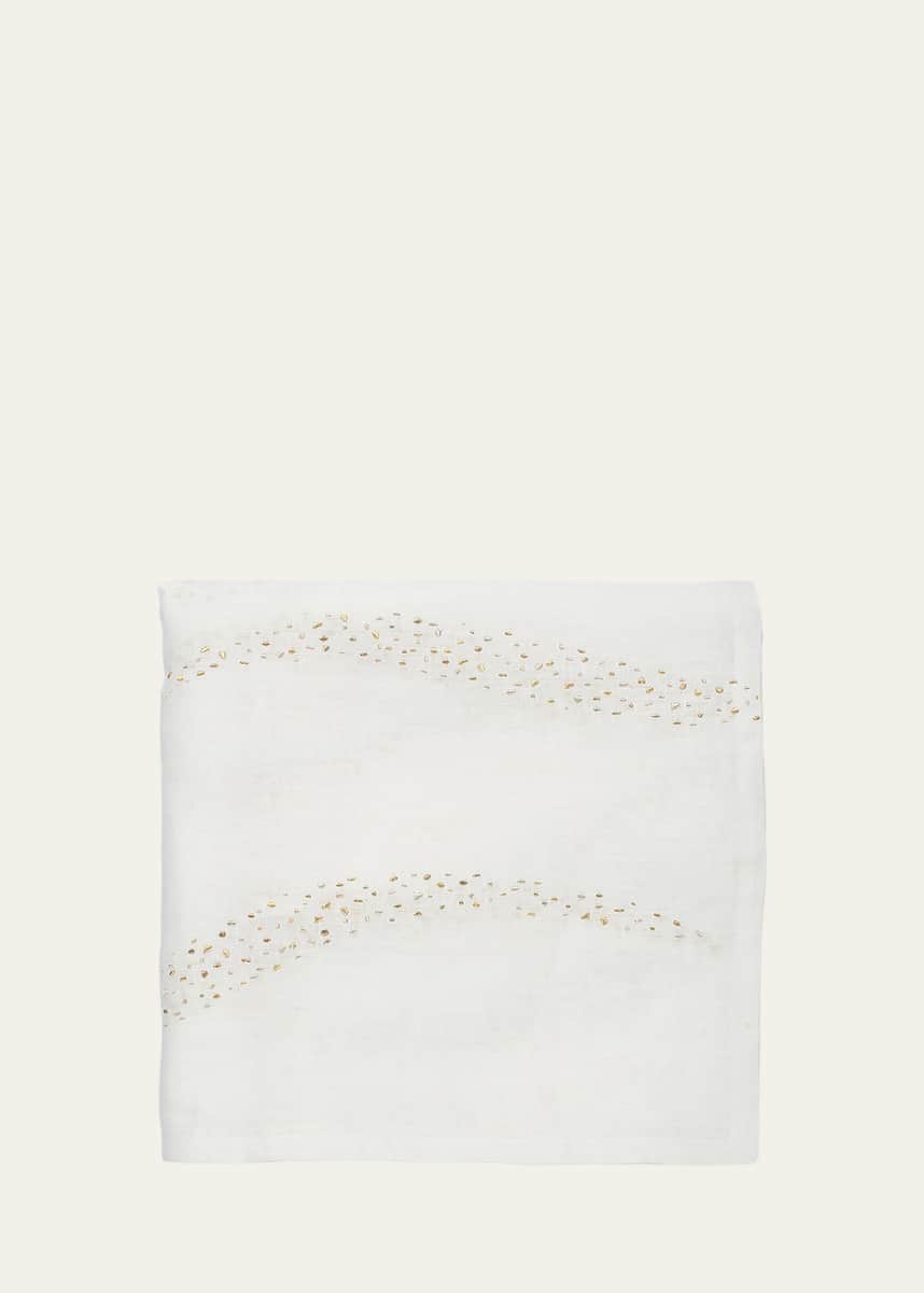 Kim Seybert Pin Dot Tablecloth, 66" x 126"