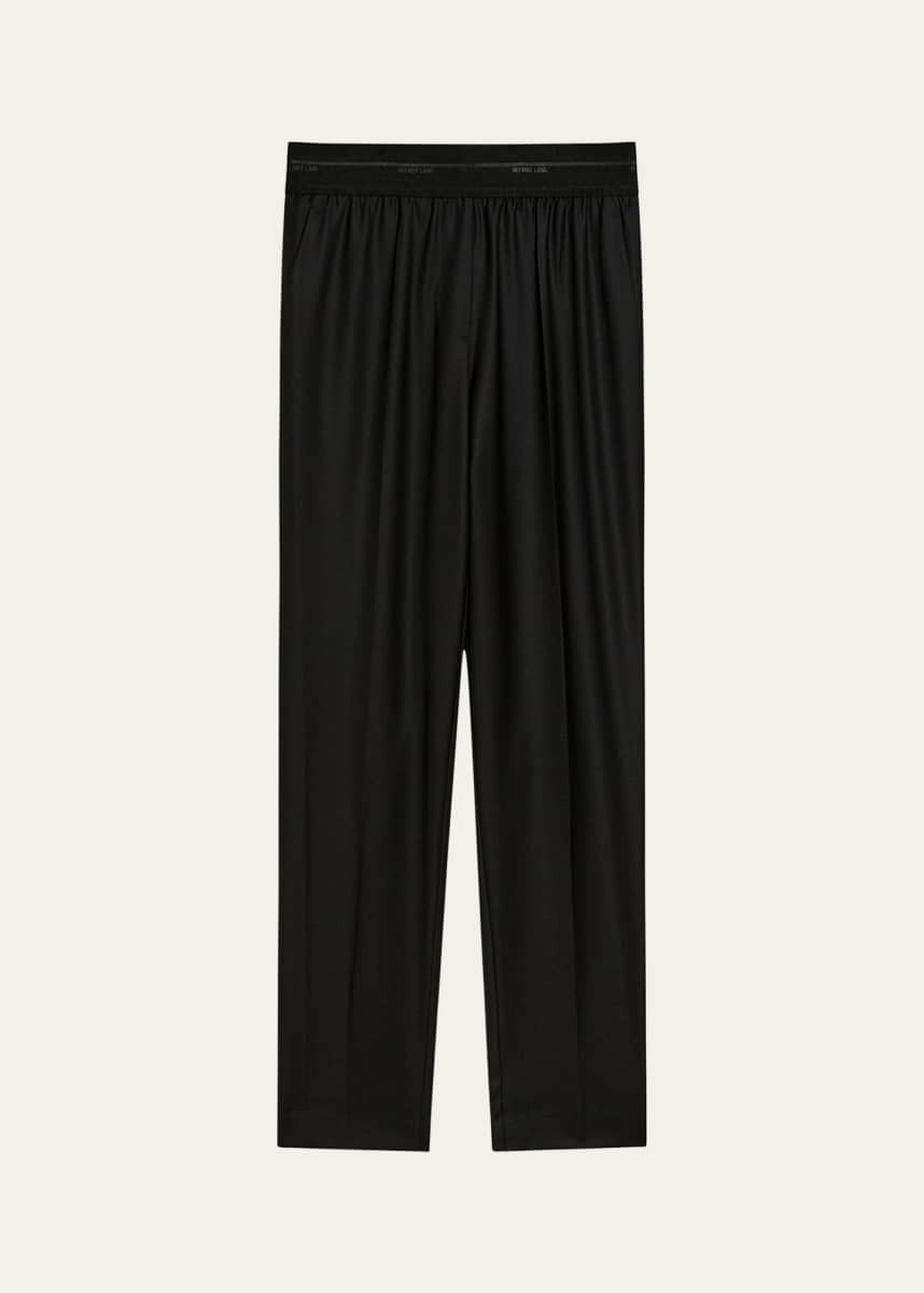 Helmut Lang Tapered Logo Waistband Pants
