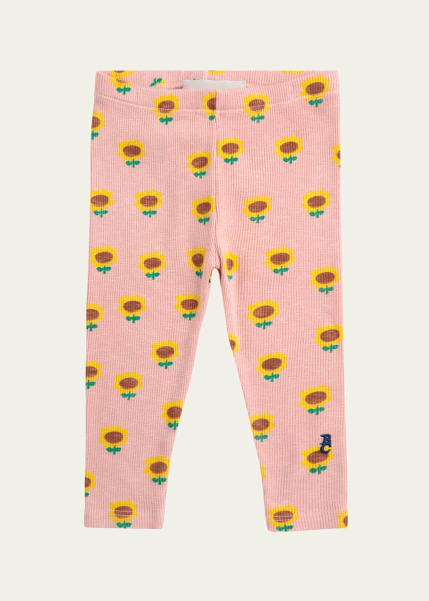 Bobo Choses Girl's Sunflower-Print Leggings, Size Newborn-24M