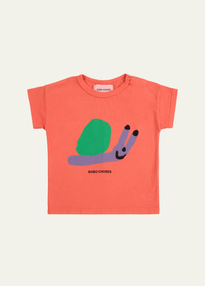 Bobo Choses Boy's Funny Snail Graphic T-Shirt, Size Newborn-24M
