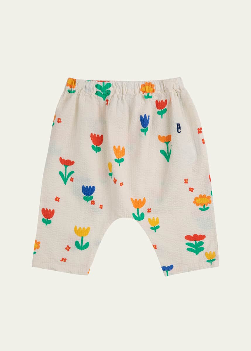 Bobo Choses Girl's Garden Party Printed Harem Pants, Size Newborn-24M