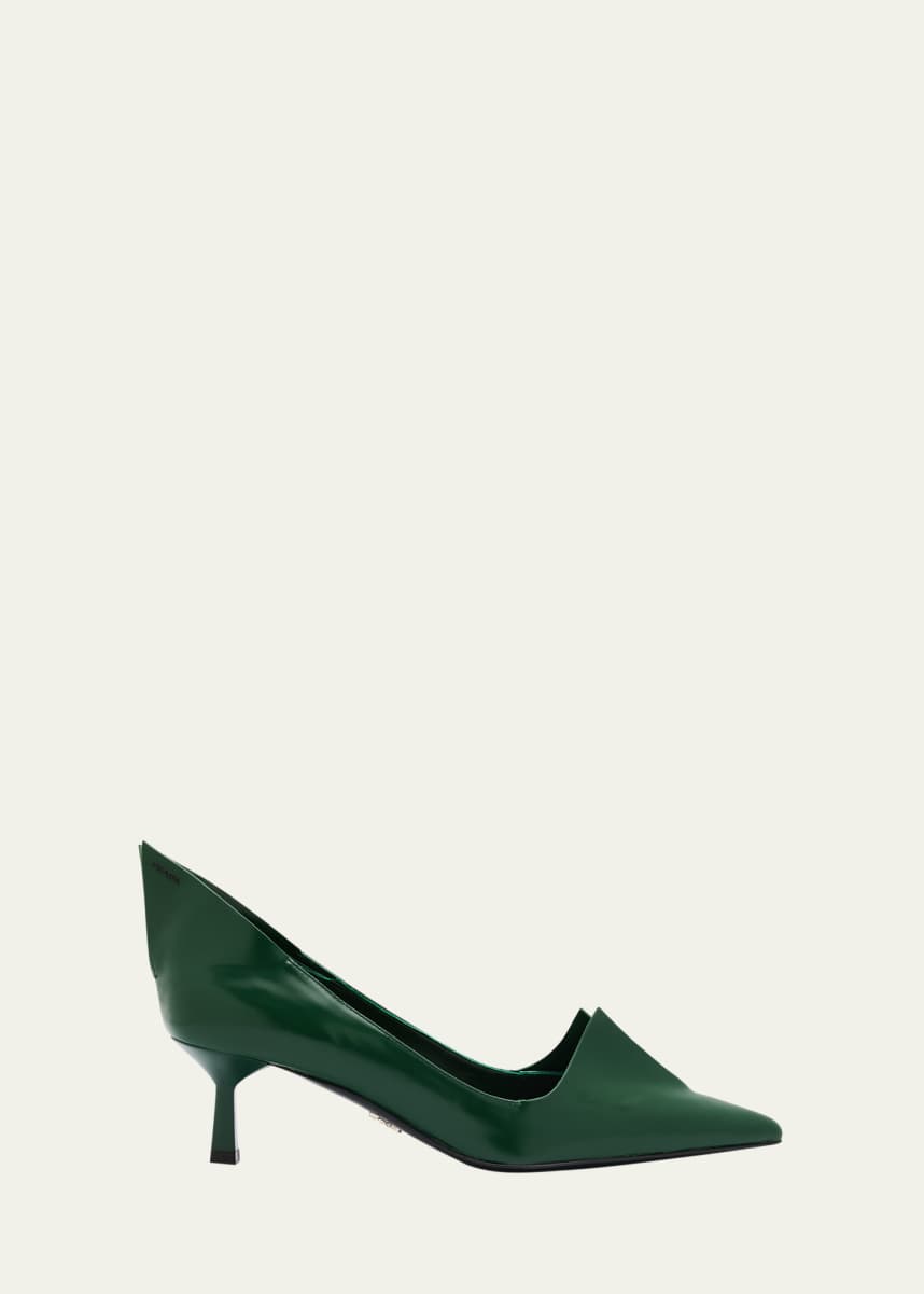 Prada Modellerie Spiked Leather Pumps