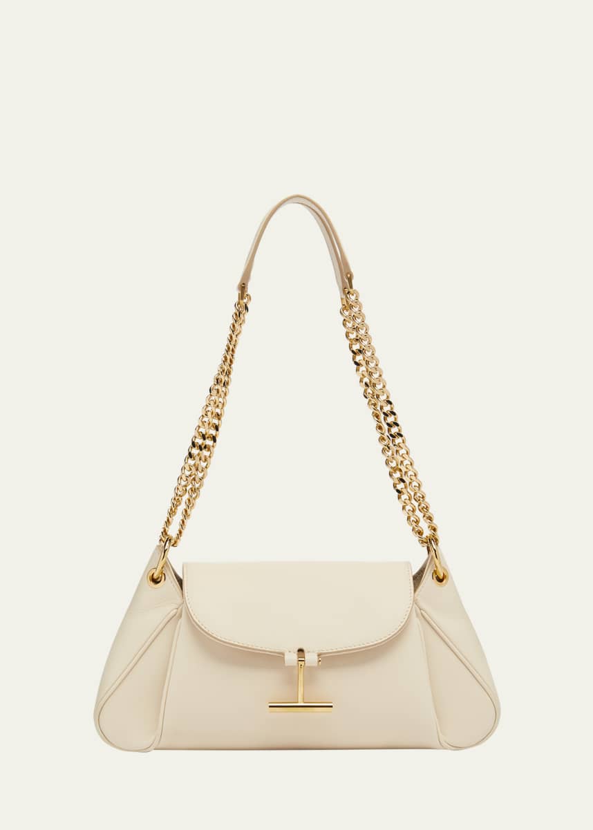 TOM FORD Tara Chain Shoulder Bag in Grain Leather