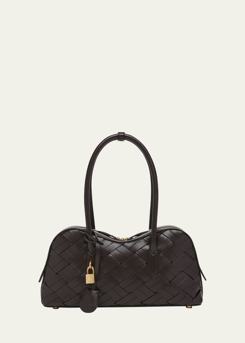 Stella McCartney Ryder Woven Vegan Leather Shoulder Bag