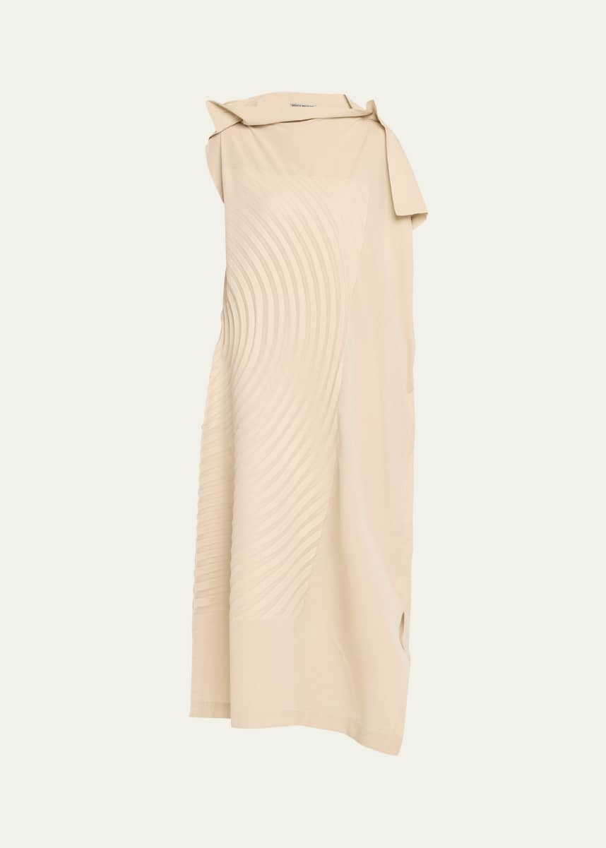 Issey Miyake Flow Long Pleated Dress
