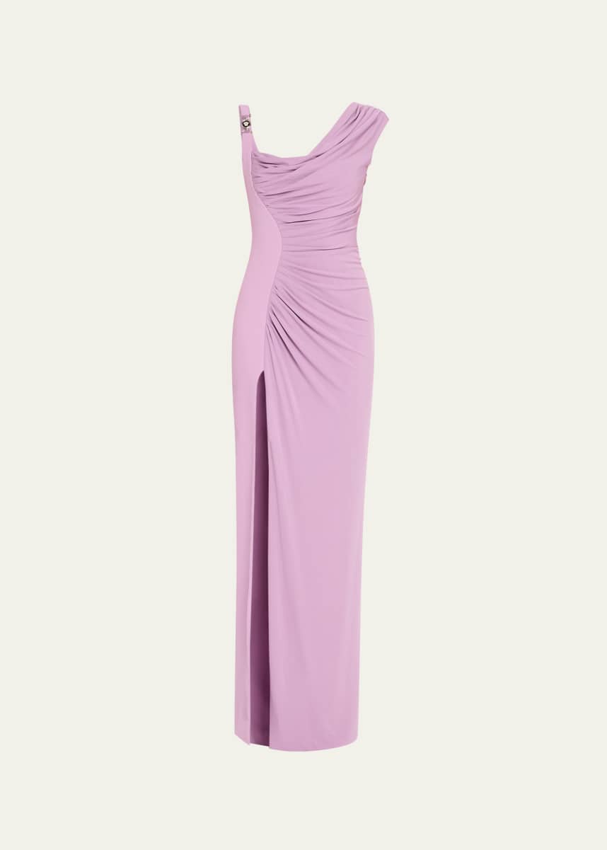 Versace Ruched Jersey Gown