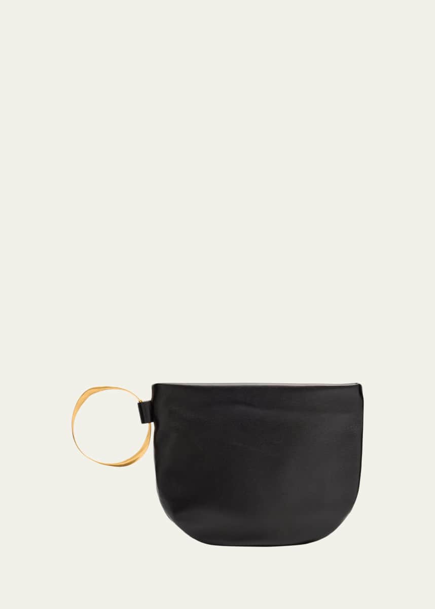 THE ROW Geo Bracelet Clutch Bag in Napa Leather