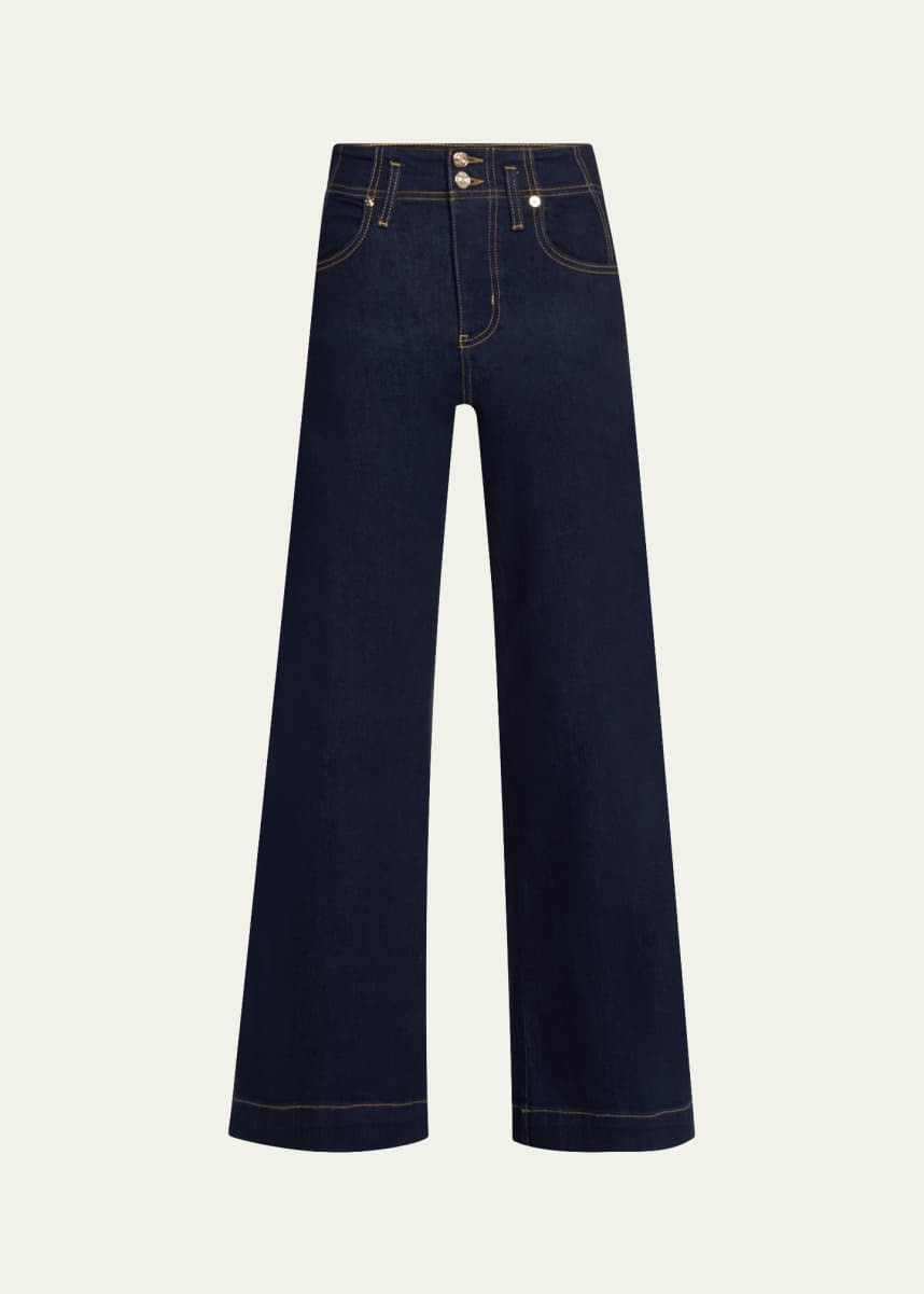 FRAME The Seamed Wide Trouser Jeans