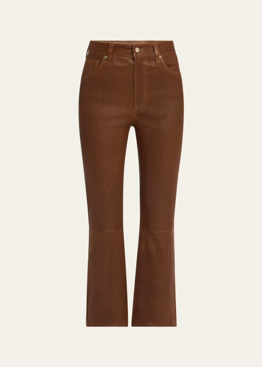 FRAME The Leather Reboot Crop Jeans