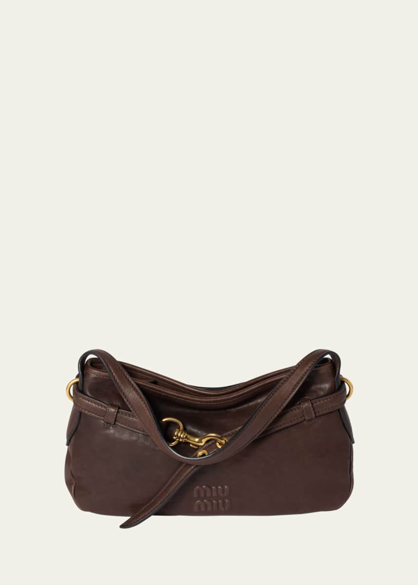 Miu Miu Lambskin Leather Shoulder Bag