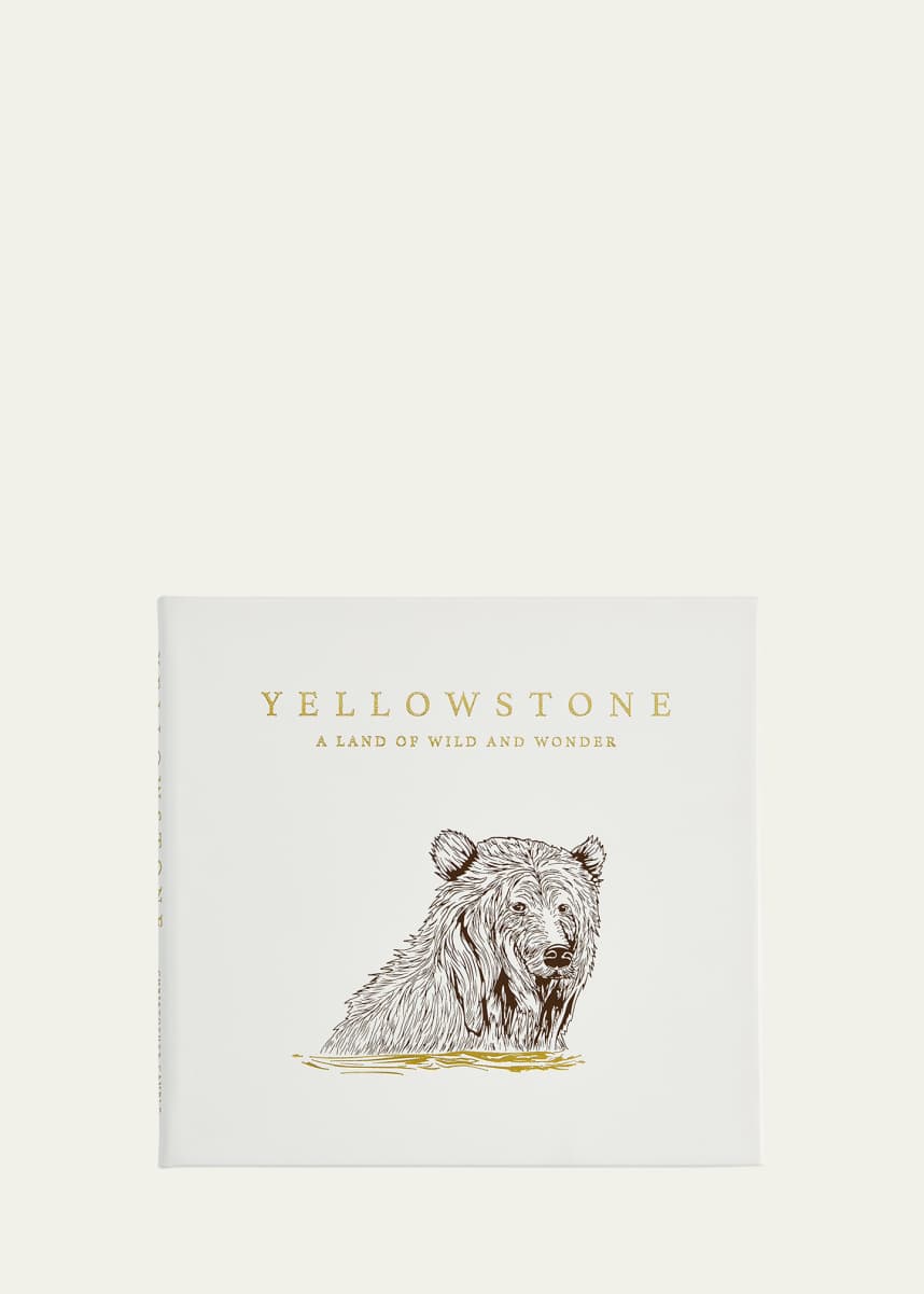 Graphic Image "Yellowstone: A Land of Wild and Wonder" Leather-Bound Book by Christopher Cauble
