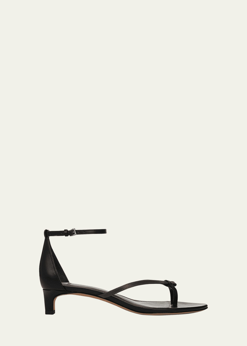 Vince Siri Bicolor Leather Kitten Sandals