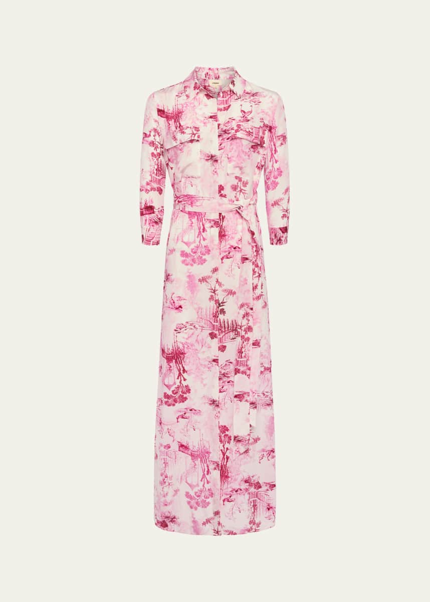L'Agence Cameron Maxi Shirtdress