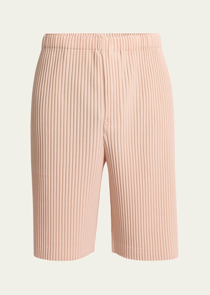 Homme Plisse Issey Miyake Men's Pleated Pull-On Shorts