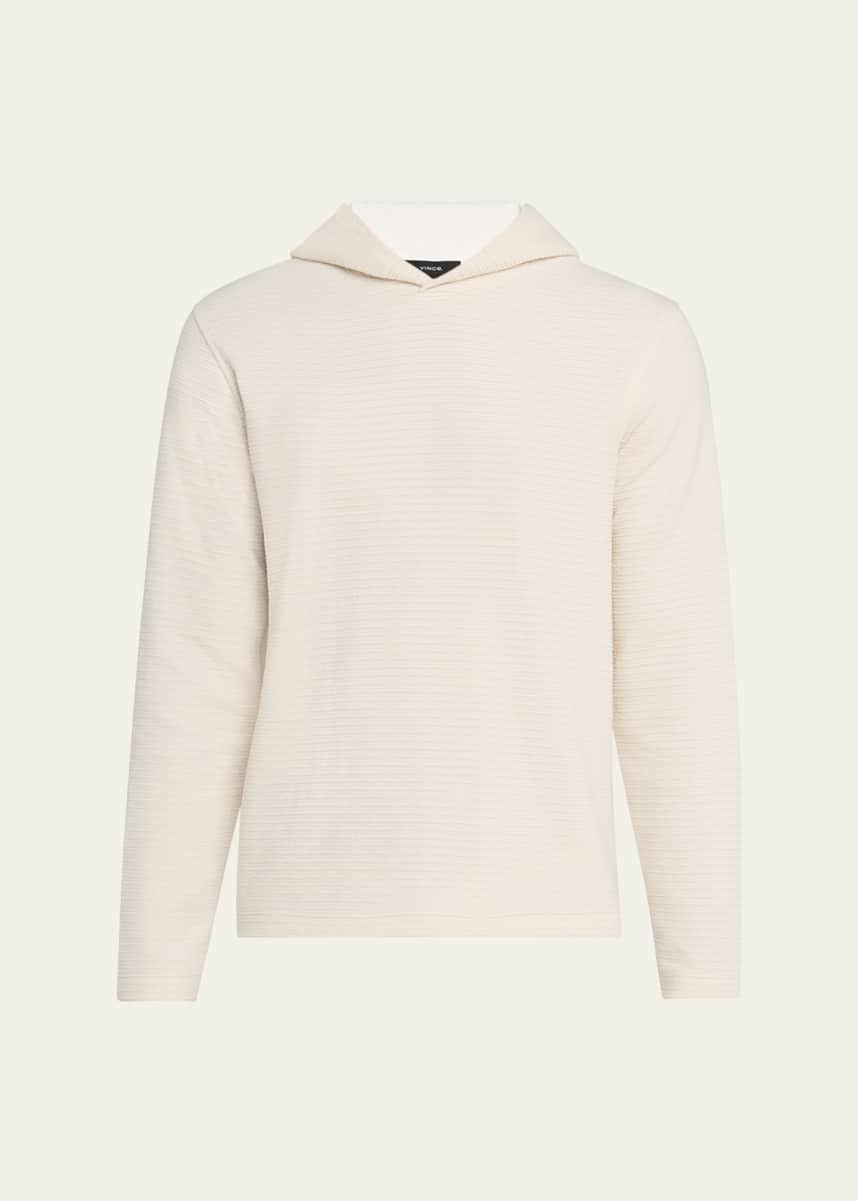 Vince Men's Double-Face Textured Hoodie