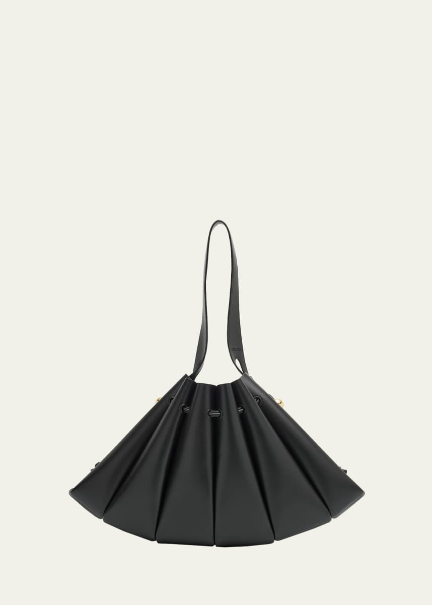 THEMOIRE Calipso Pleated Vegan Fabric Shoulder Bag