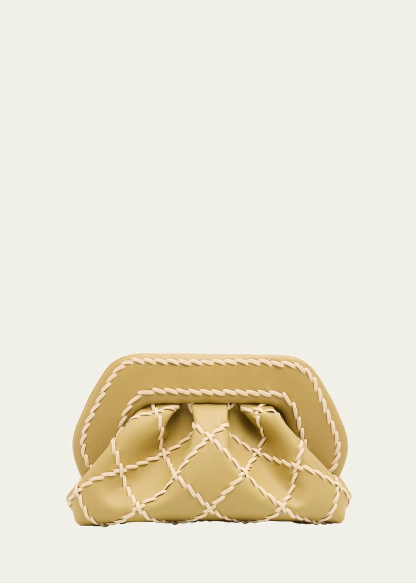 THEMOIRE Tia Lace Vegan Fabric Clutch Bag