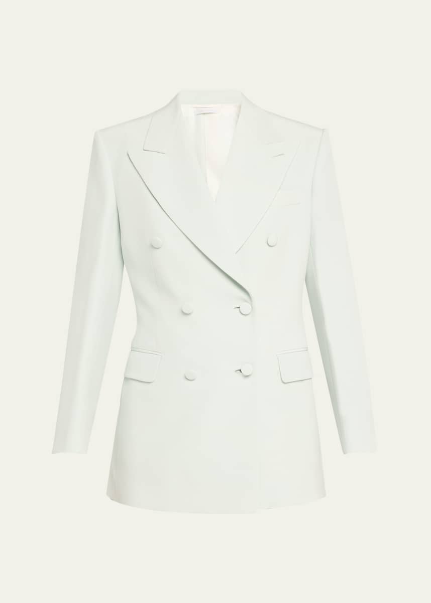 Brioni Double-Breasted Cady Silk Jacket
