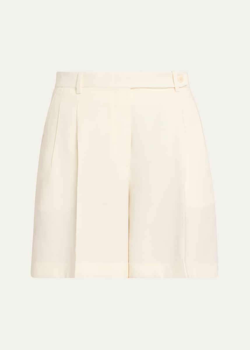Brioni Con Light Cady Silk Shorts