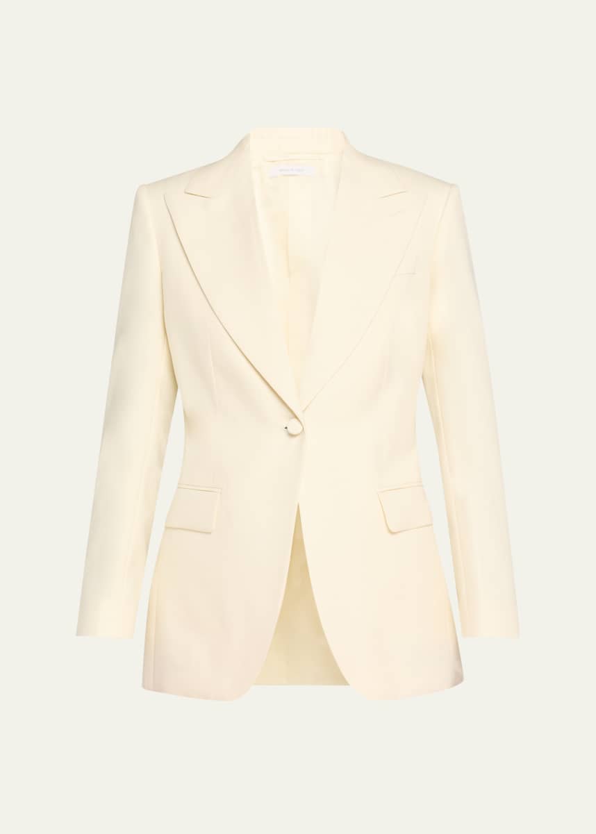 Brioni Herringbone Double-Breasted Wool Jacket