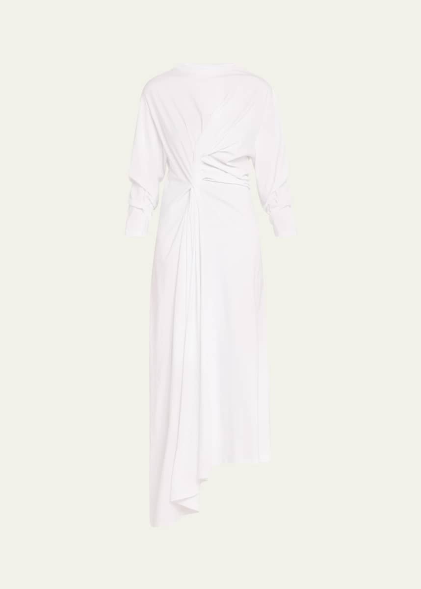 A.W.A.K.E. MODE Knotted Jersey Maxi Dress