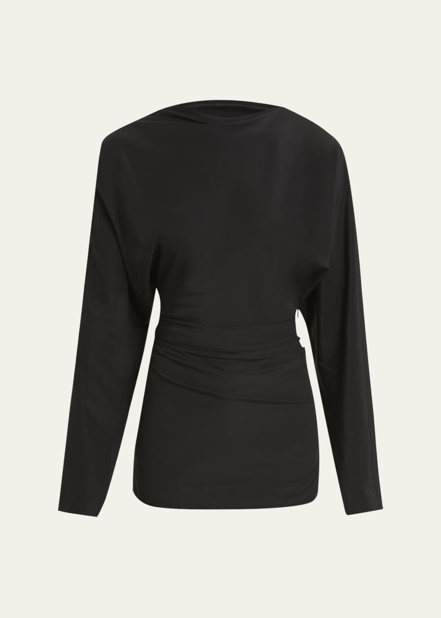 Proenza Schouler Keegan Stretch Silk Viscose Top