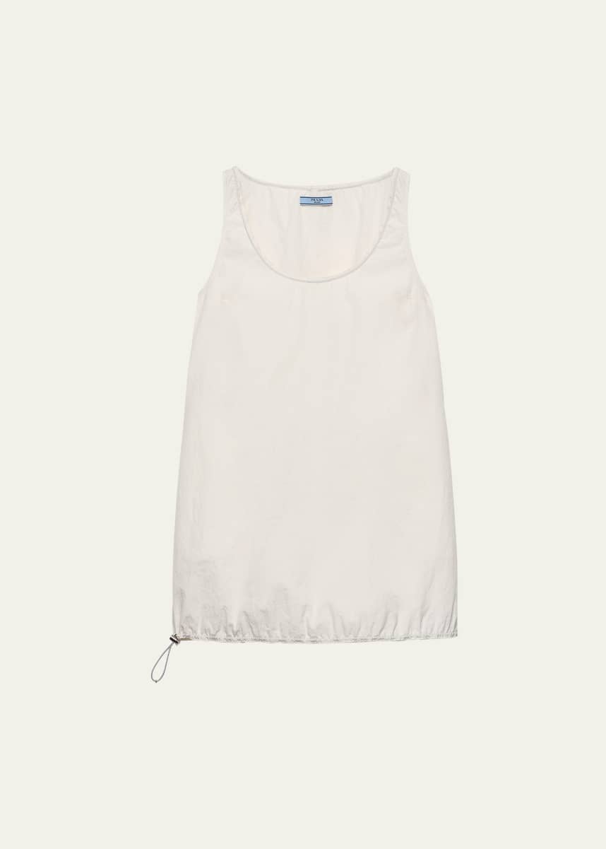 Prada Cinched Drawstring Mini Dress