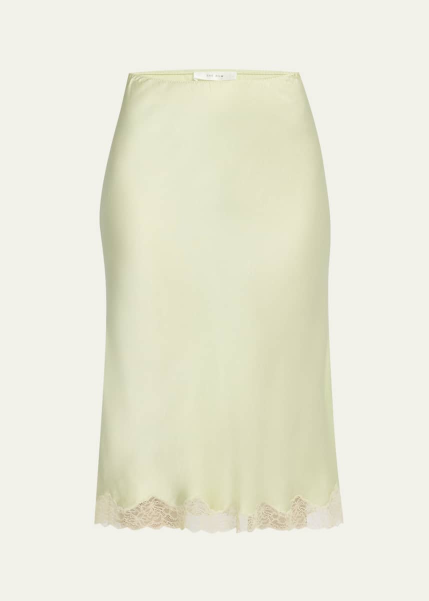 THE ROW Irene Silk Slip Skirt