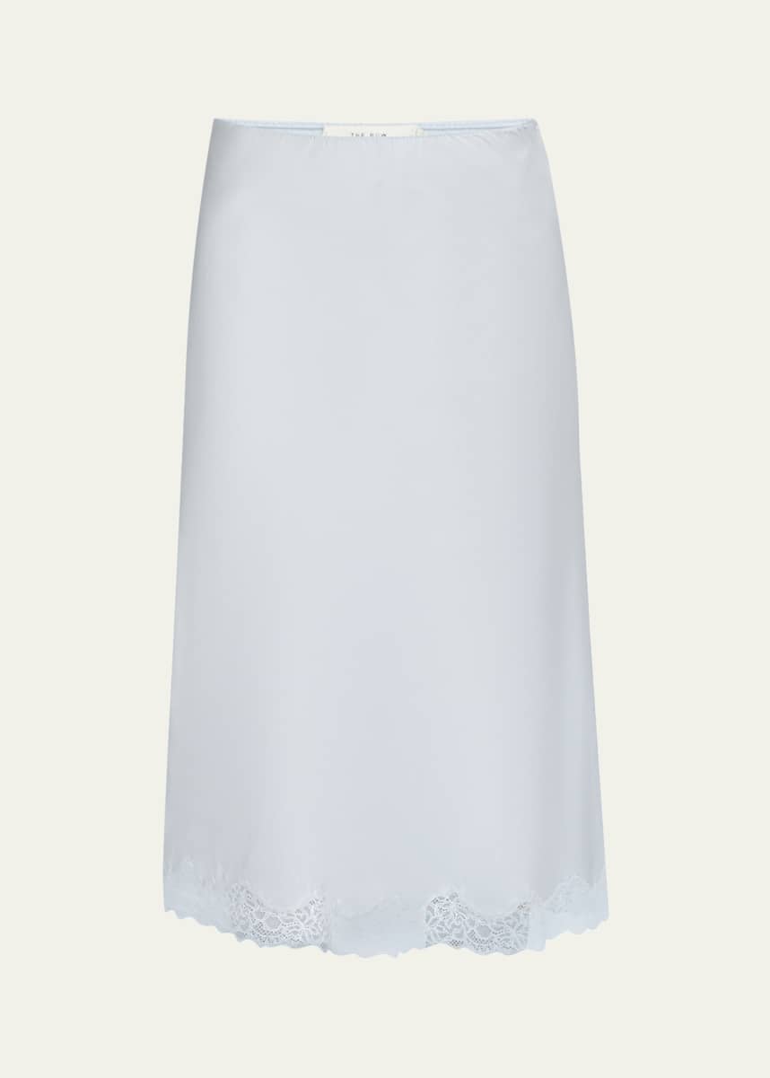 THE ROW Irene Silk Slip Skirt