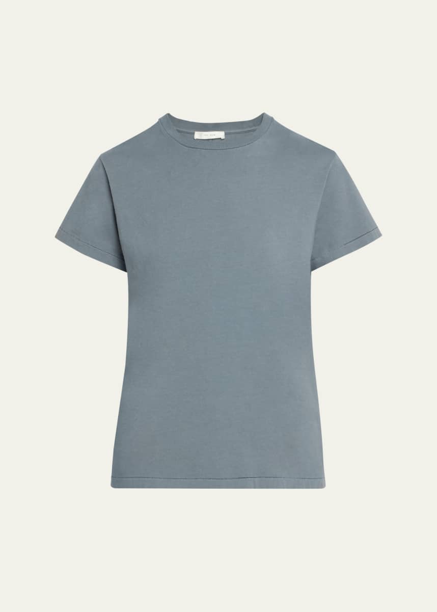 THE ROW Florie Short-Sleeve Cotton Top