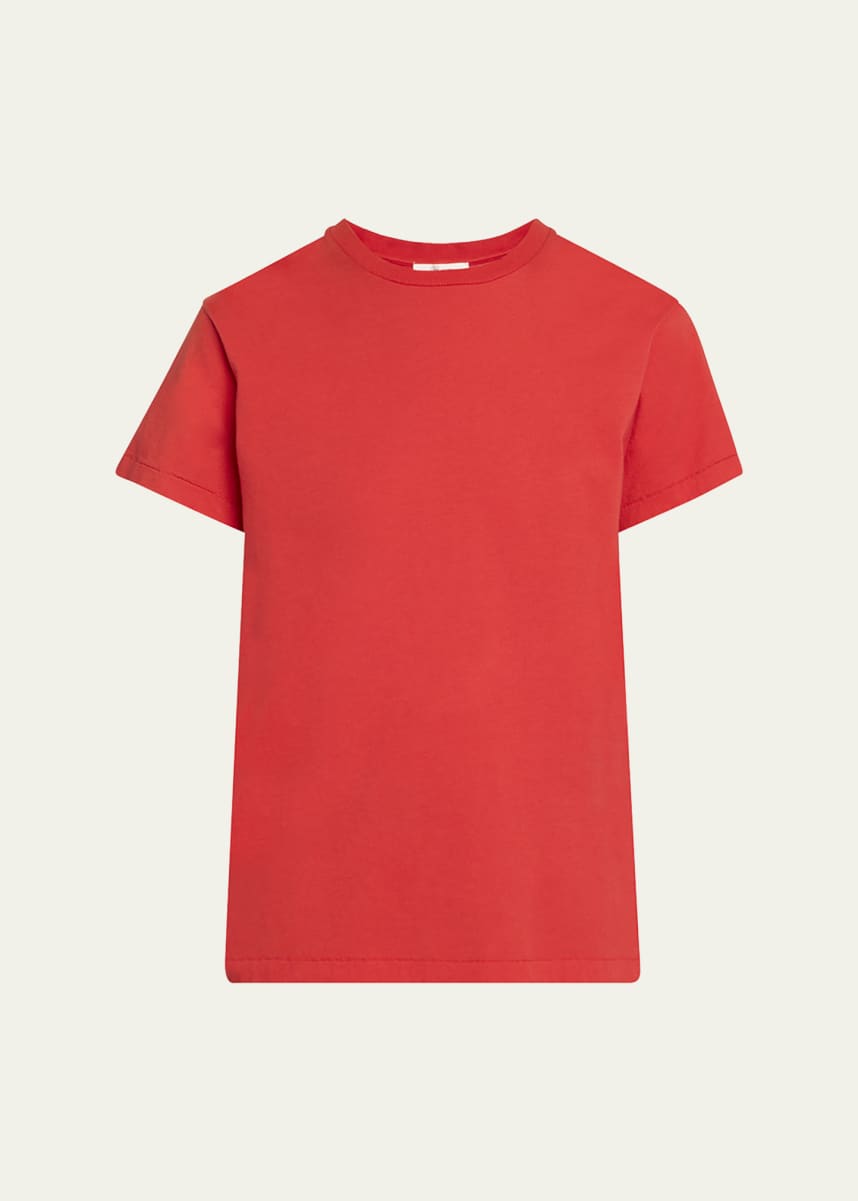 THE ROW Florie Short-Sleeve Cotton Top