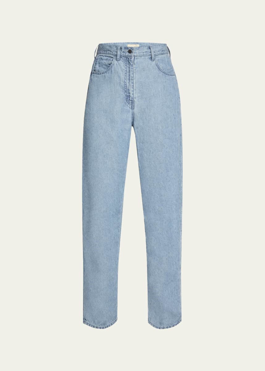 THE ROW Tarley Straight Light Wash Jeans
