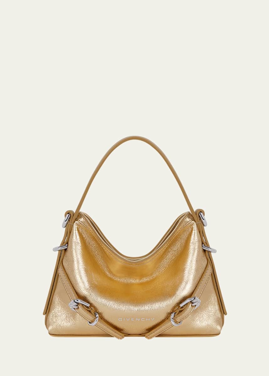 Givenchy Voyou Nano Shoulder Bag in Metallic Leather