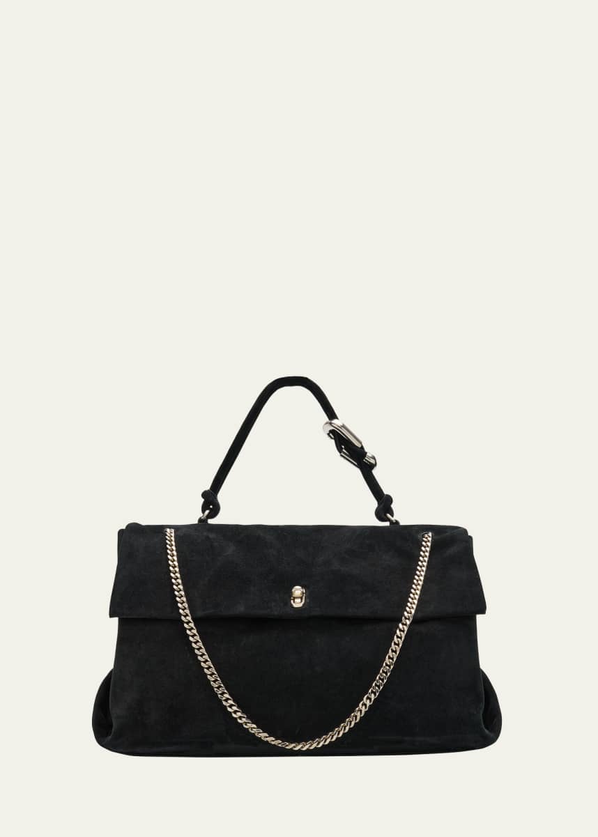 Marc Jacobs Runway Large Suede Chain Shoulder Bag